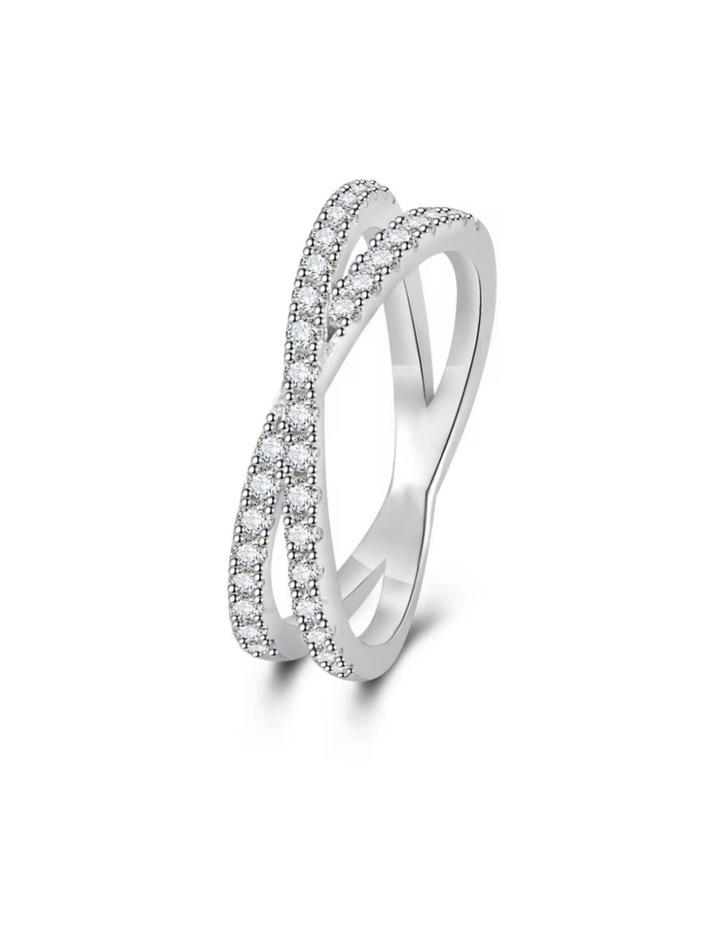 Anillo de Eternidad Cruzado