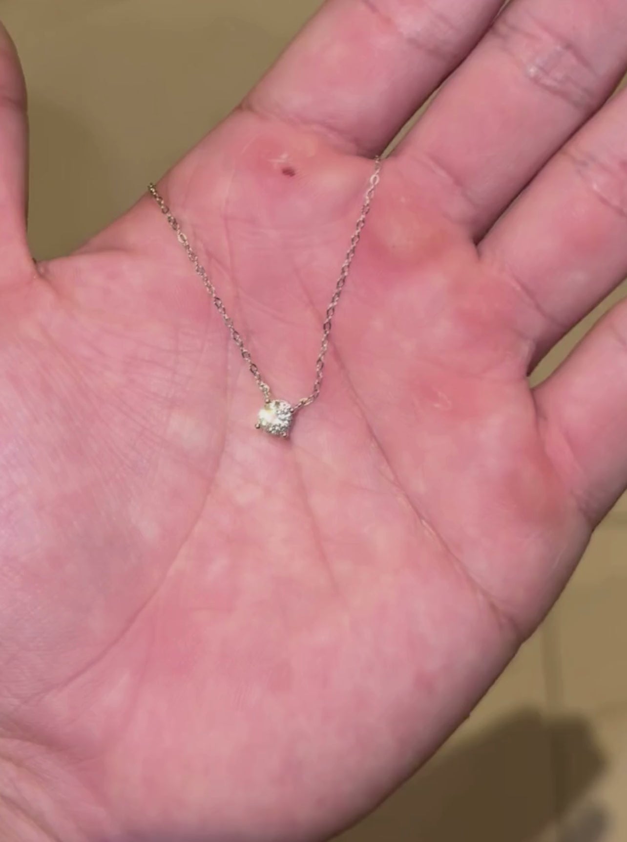 Collar Solitario 0.5ct